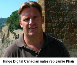 Jamie Phair signs with Hinge Digital as Canadian Rep